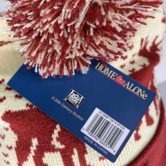 Home Alone Merry Christmas Ya Filthy Animal Ugly Sweater Pom Pom Beanie Hat New - Picture 4 of 7